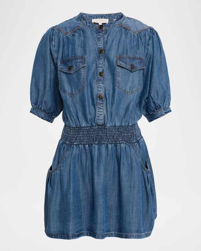 Norman Chambray Mini Shirtdress